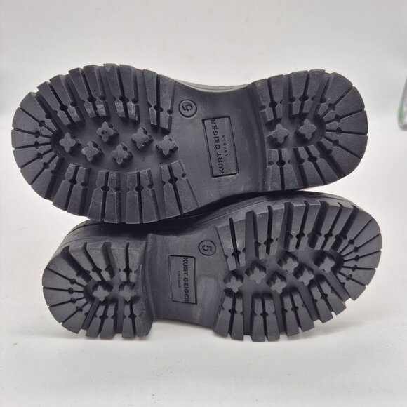 Kurt Geiger London Girl's  Metallic Pink Leather Strap Ankle  Boots Size 5 C (44 - Picture 9 of 10